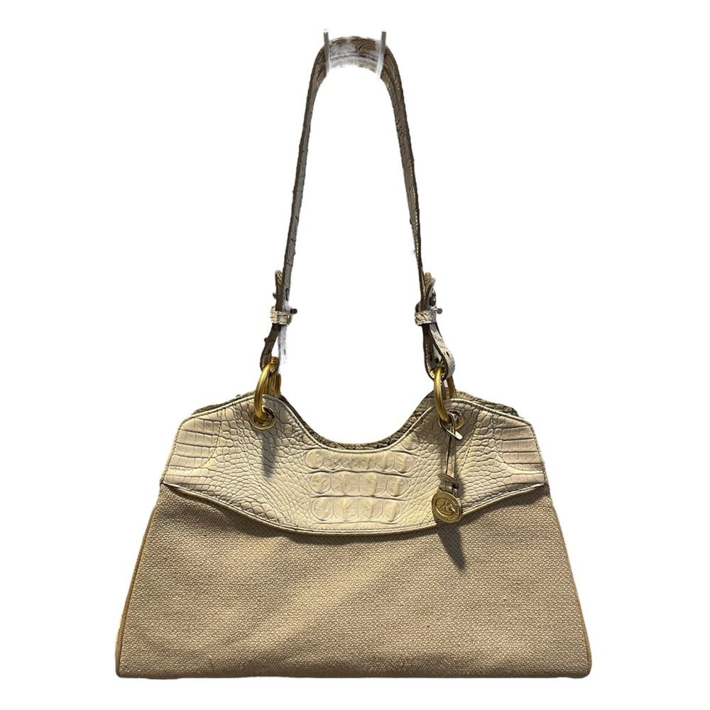 Brahmin Gracyn Portofino Crossbody Bag Leather And Canvas